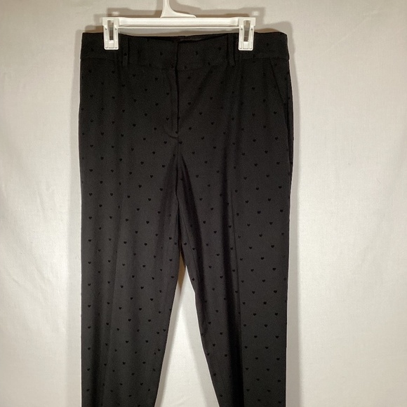 Talbots Black Heart High Rise Straight Leg Hampshire Ankle Pants sz 10 - Picture 2 of 5